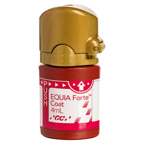 Equia Forte Coat is een heldere, zeer slijtvaste, zelfklevende lichthardende harscoating die EQUIA Forte™ Fil lamineert om te verharden, te polijsten en te beschermen. De Equia Forte Coat is ontworpen voor optimale bevochtiging, sterke hechting, en heeft een uitstekende kleurstabiliteit en vlekweerstand.