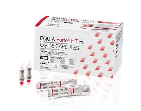 Equia Forte HT (Hoog Translucent) is een sterk vulmateriaal.  Per 48 capsules
